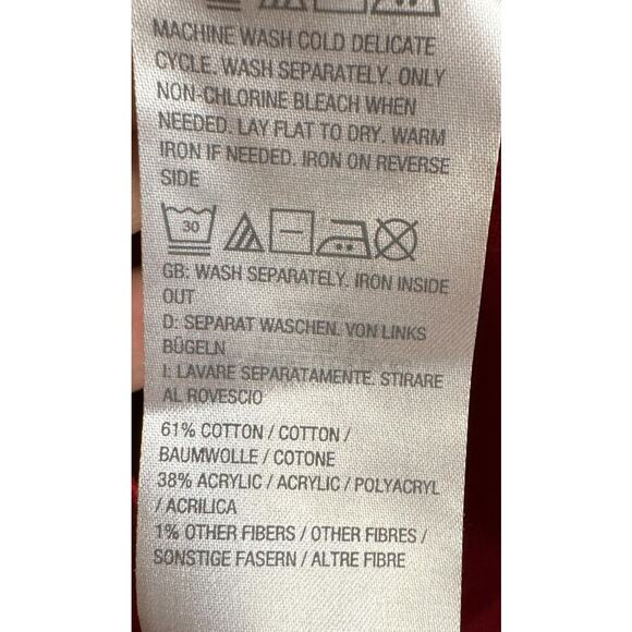 BOB MACKIE Wearable Art Red Long Sleeve Sweater SZ XL - Picture 7 of 8